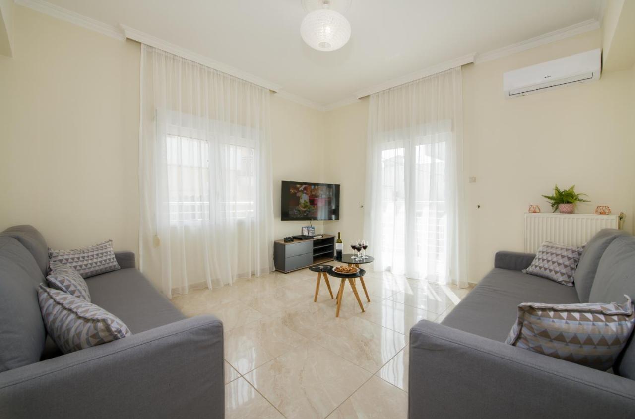 Center Manolia Dream 3 Bedroom Apartment 100M Away From The Beach La Canea Exterior foto